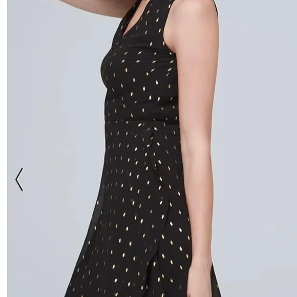 White House Black Market Metallic-Jacquard Dress - Picture 3 of 8